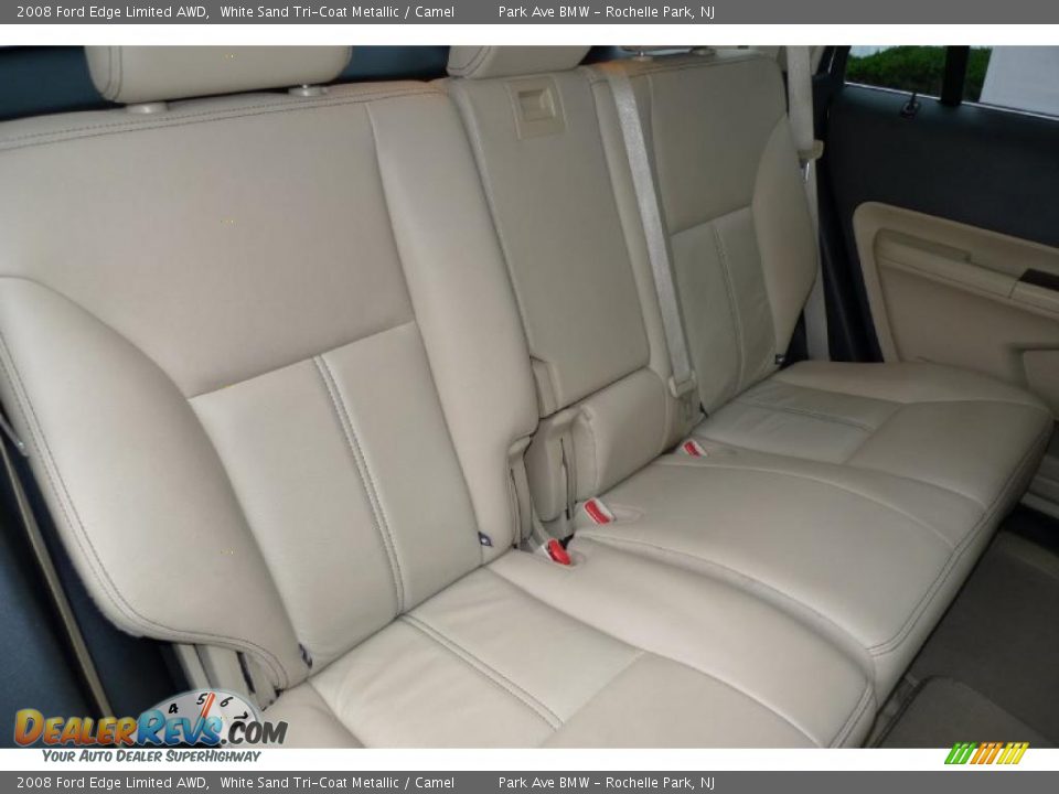 2008 Ford Edge Limited AWD White Sand Tri-Coat Metallic / Camel Photo #32
