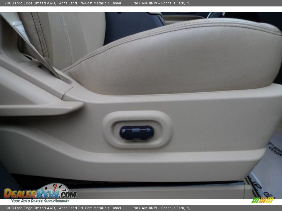 2008 Ford Edge Limited AWD White Sand Tri-Coat Metallic / Camel Photo #35
