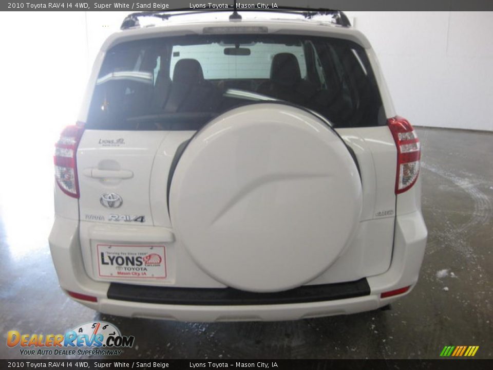 2010 Toyota RAV4 I4 4WD Super White / Sand Beige Photo #6