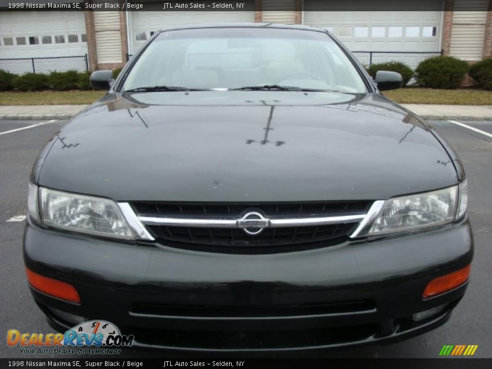 1998 Nissan Maxima SE Super Black / Beige Photo #2
