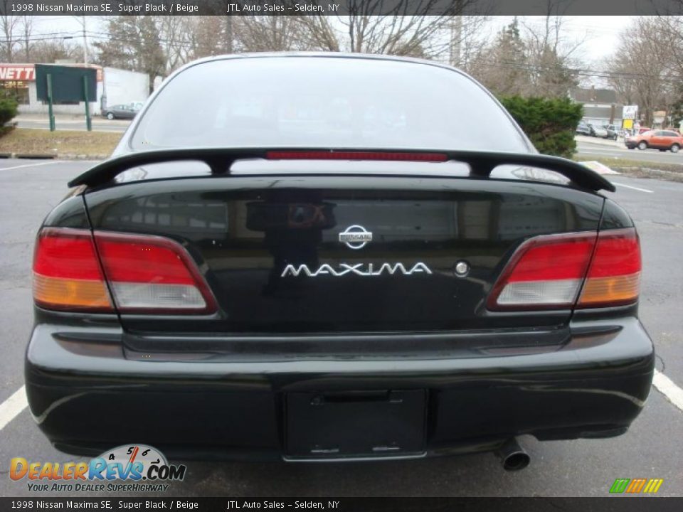 1998 Nissan Maxima SE Super Black / Beige Photo #5