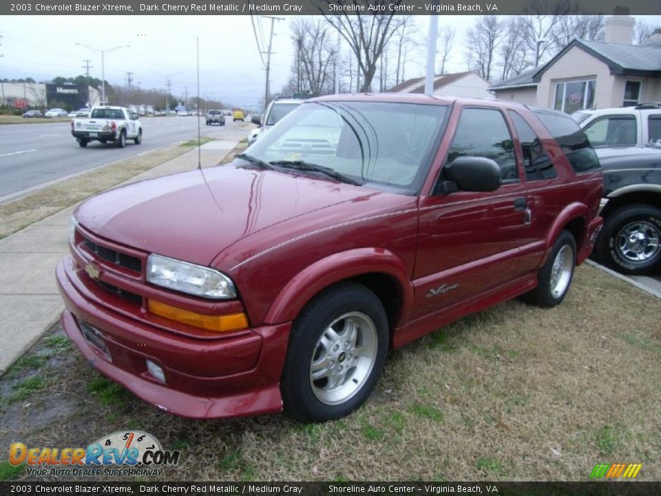 2003 Chevrolet Blazer Xtreme Dark Cherry Red Metallic / Medium Gray Photo #1