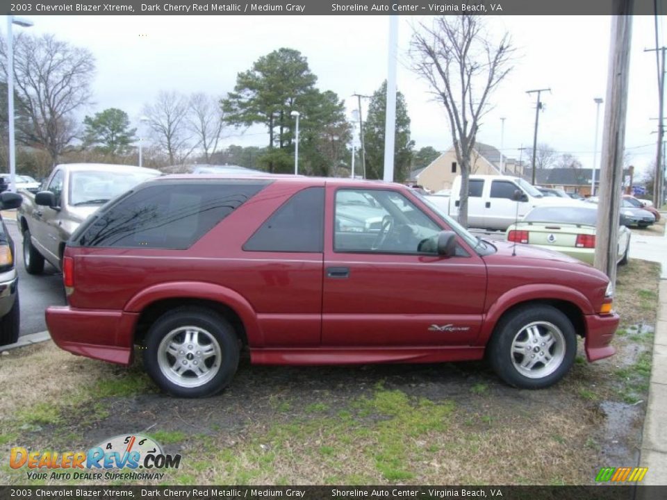 2003 Chevrolet Blazer Xtreme Dark Cherry Red Metallic / Medium Gray Photo #5