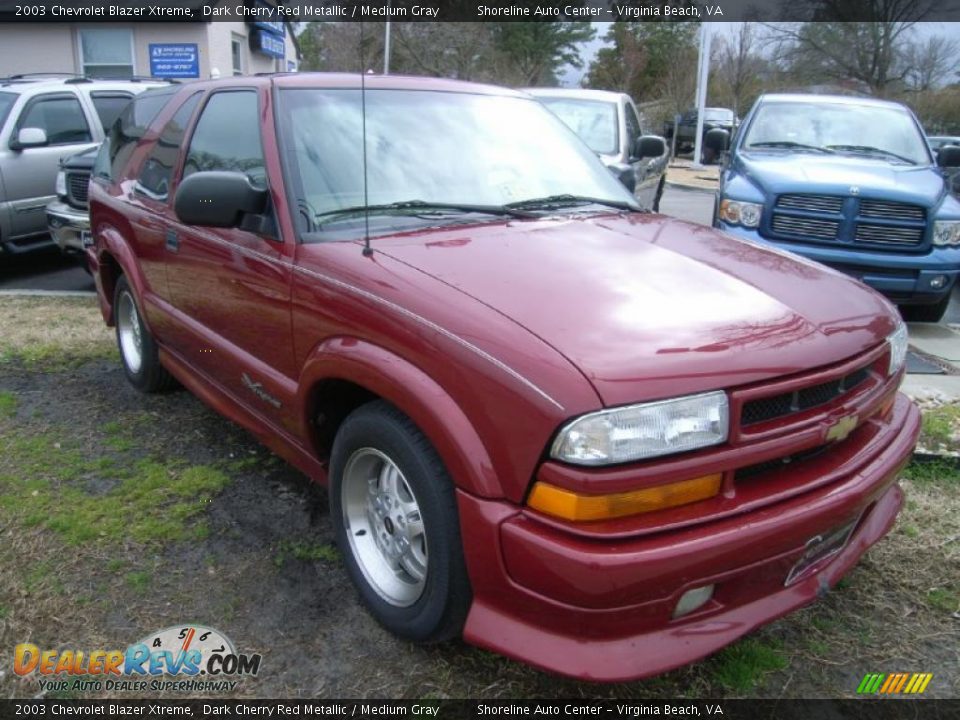 2003 Chevrolet Blazer Xtreme Dark Cherry Red Metallic / Medium Gray Photo #6