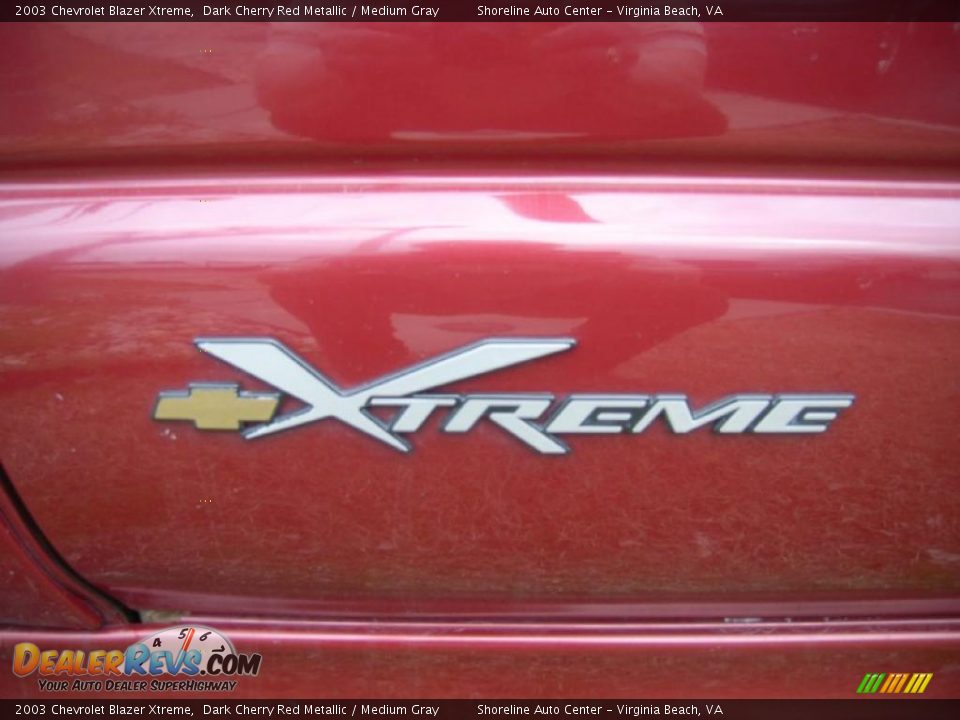 2003 Chevrolet Blazer Xtreme Dark Cherry Red Metallic / Medium Gray Photo #7