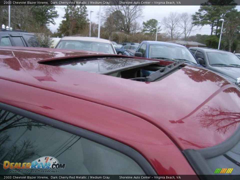 2003 Chevrolet Blazer Xtreme Dark Cherry Red Metallic / Medium Gray Photo #12