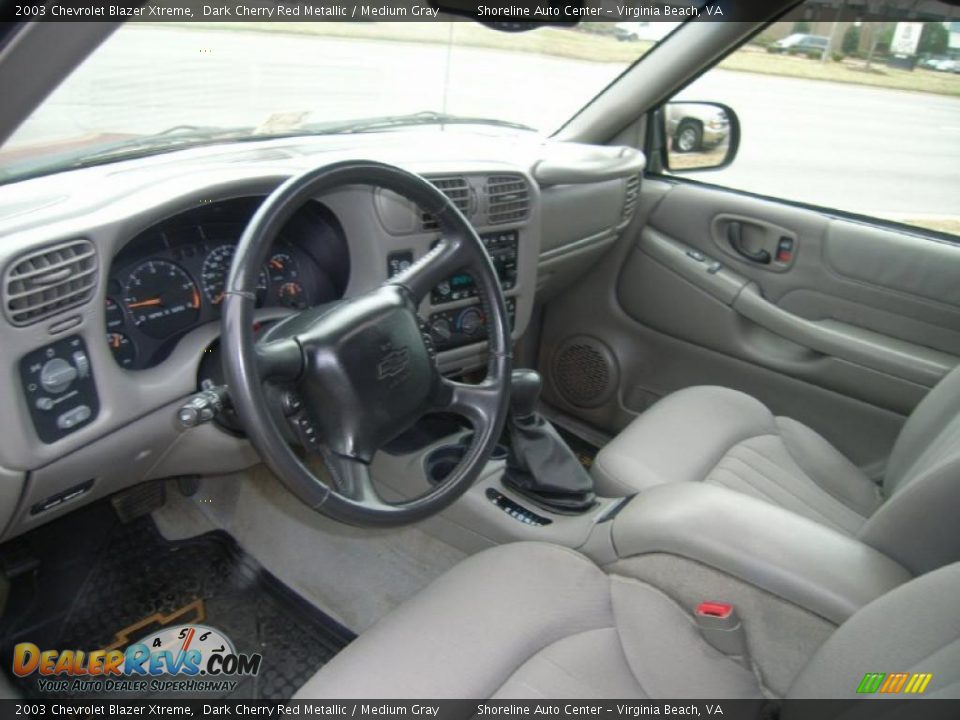 2003 Chevrolet Blazer Xtreme Dark Cherry Red Metallic / Medium Gray Photo #15