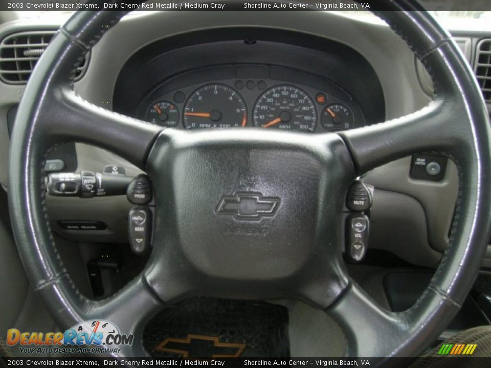 2003 Chevrolet Blazer Xtreme Dark Cherry Red Metallic / Medium Gray Photo #17