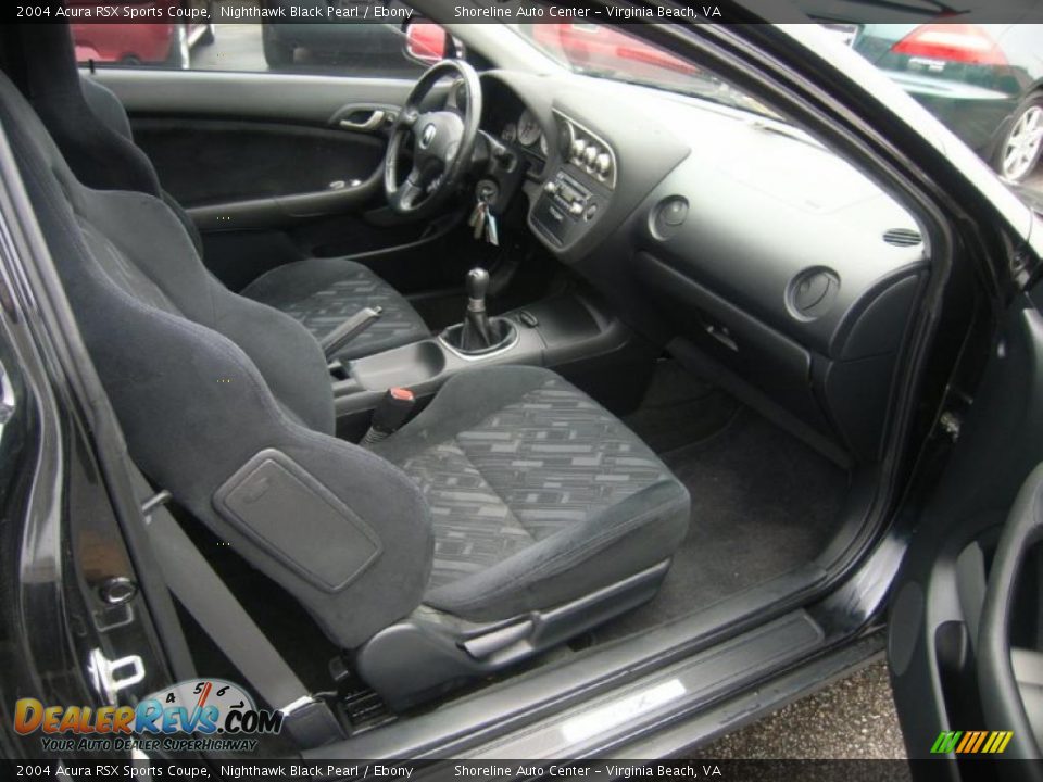 2004 Acura RSX Sports Coupe Nighthawk Black Pearl / Ebony Photo #12