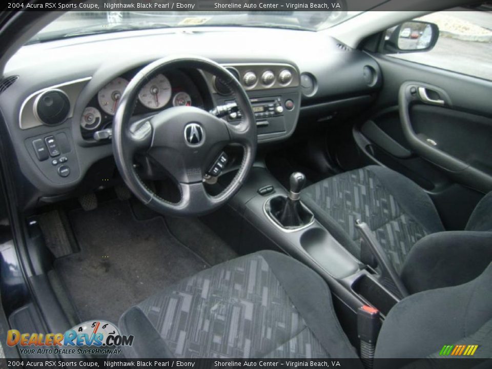 2004 Acura RSX Sports Coupe Nighthawk Black Pearl / Ebony Photo #14