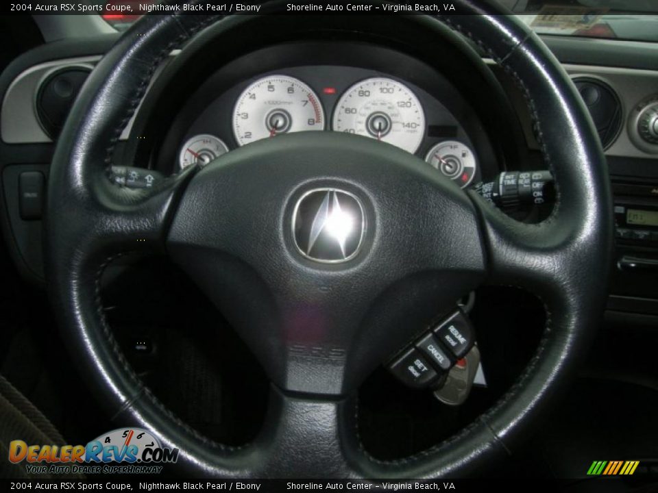 2004 Acura RSX Sports Coupe Nighthawk Black Pearl / Ebony Photo #16