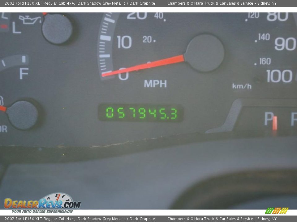 2002 Ford F150 XLT Regular Cab 4x4 Dark Shadow Grey Metallic / Dark Graphite Photo #6