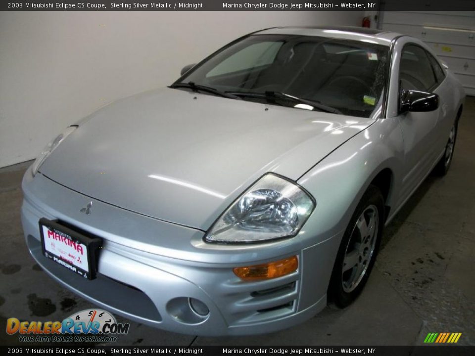2003 Mitsubishi Eclipse GS Coupe Sterling Silver Metallic / Midnight Photo #1