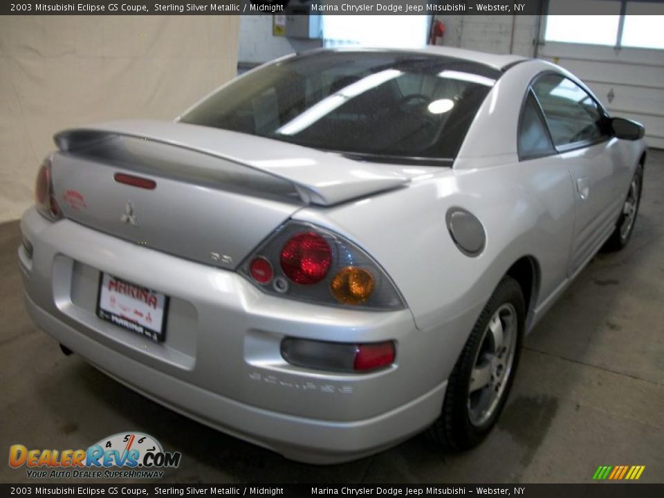 2003 Mitsubishi Eclipse GS Coupe Sterling Silver Metallic / Midnight Photo #5