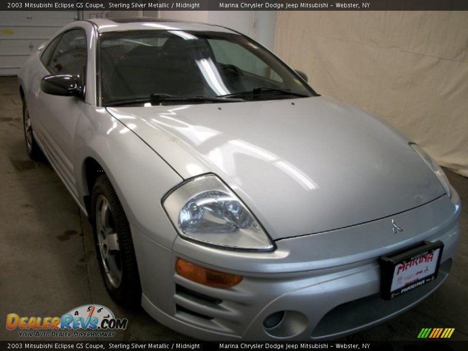 2003 Mitsubishi Eclipse GS Coupe Sterling Silver Metallic / Midnight Photo #6