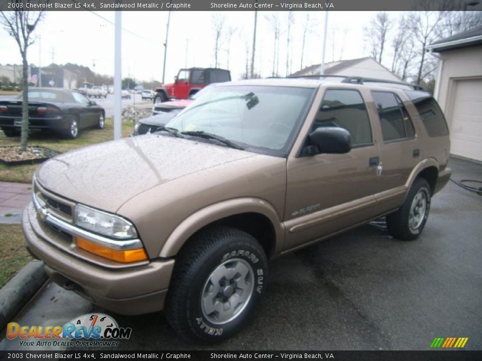 2003 Chevrolet Blazer LS 4x4 Sandalwood Metallic / Graphite Photo #1