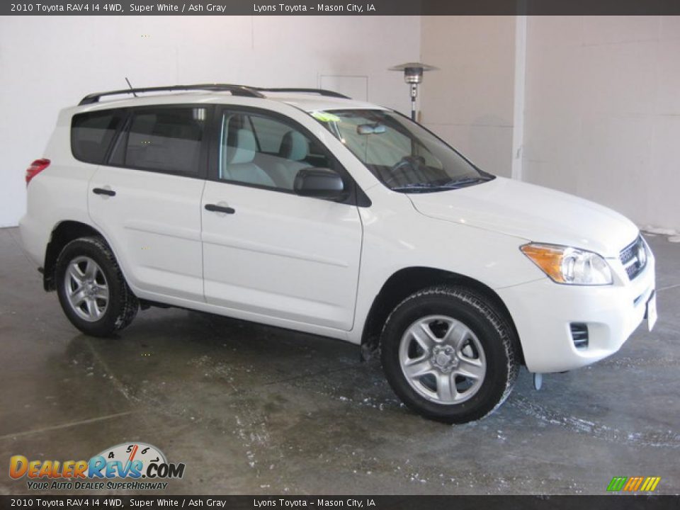 2010 Toyota RAV4 I4 4WD Super White / Ash Gray Photo #5