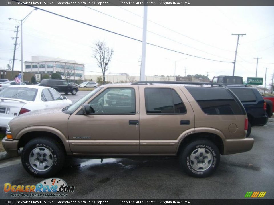 2003 Chevrolet Blazer LS 4x4 Sandalwood Metallic / Graphite Photo #2