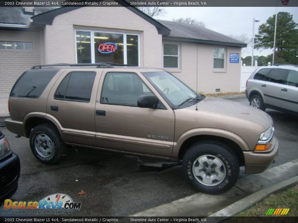 2003 Chevrolet Blazer LS 4x4 Sandalwood Metallic / Graphite Photo #6