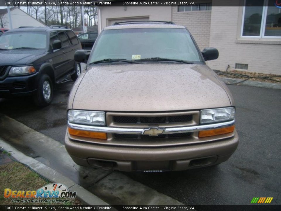 2003 Chevrolet Blazer LS 4x4 Sandalwood Metallic / Graphite Photo #7