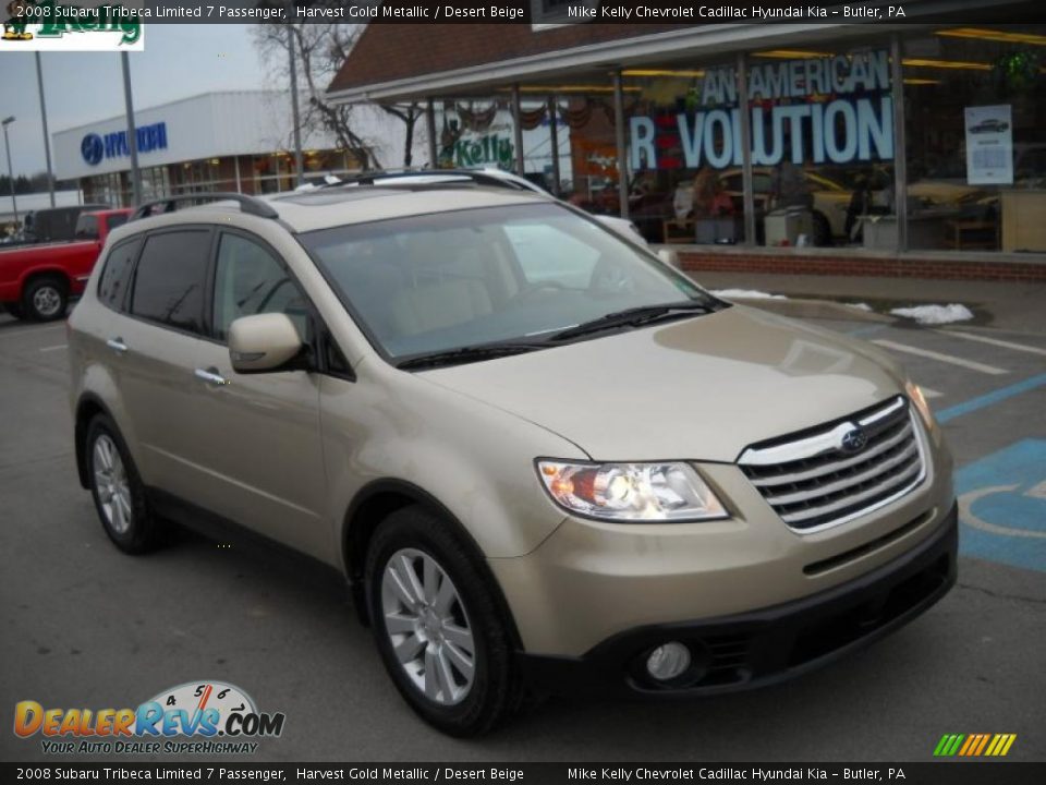 2008 Subaru Tribeca Limited 7 Passenger Harvest Gold Metallic / Desert Beige Photo #1