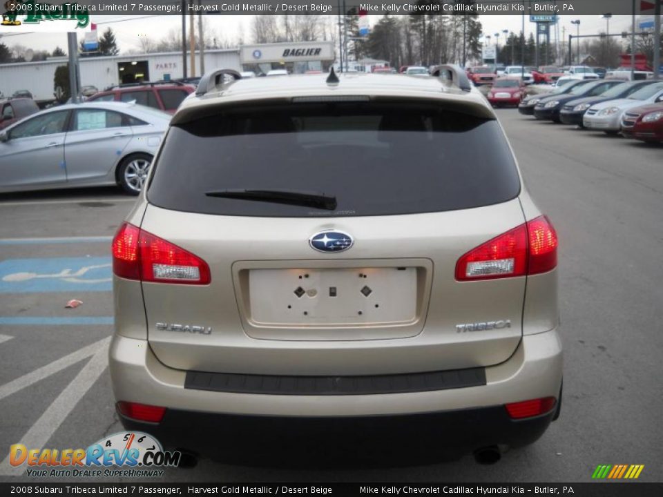 2008 Subaru Tribeca Limited 7 Passenger Harvest Gold Metallic / Desert Beige Photo #4