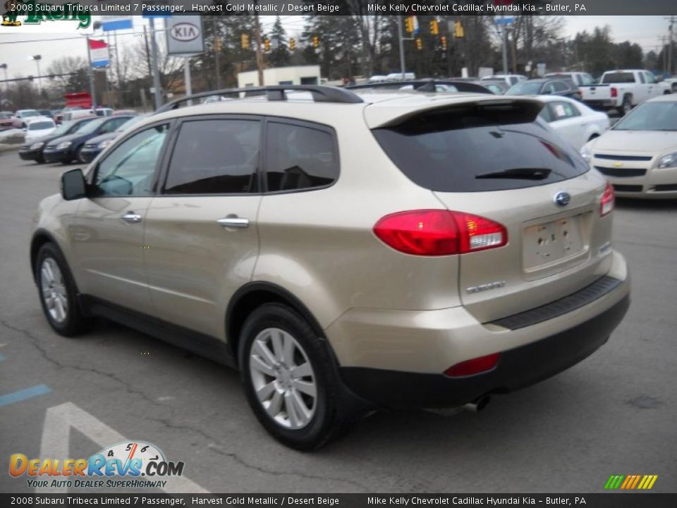 2008 Subaru Tribeca Limited 7 Passenger Harvest Gold Metallic / Desert Beige Photo #5
