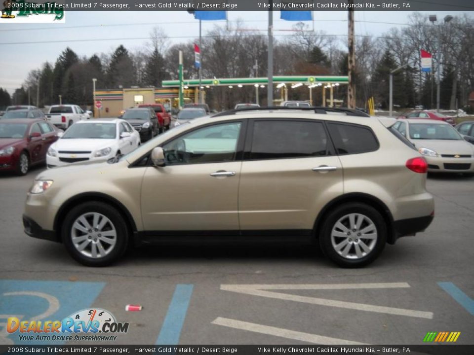 2008 Subaru Tribeca Limited 7 Passenger Harvest Gold Metallic / Desert Beige Photo #6