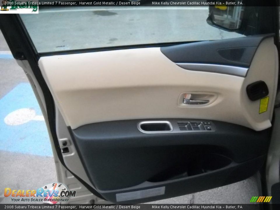 2008 Subaru Tribeca Limited 7 Passenger Harvest Gold Metallic / Desert Beige Photo #7