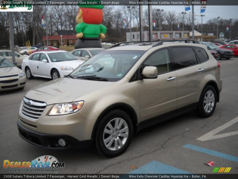 2008 Subaru Tribeca Limited 7 Passenger Harvest Gold Metallic / Desert Beige Photo #14