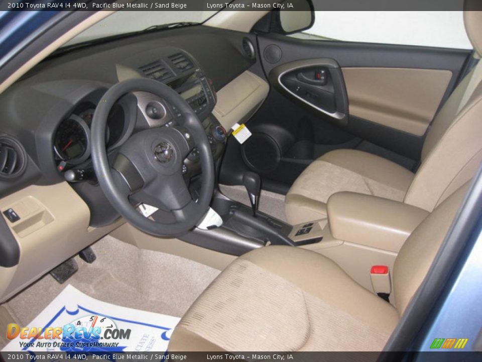 2010 Toyota RAV4 I4 4WD Pacific Blue Metallic / Sand Beige Photo #2