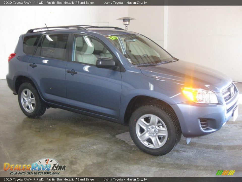 2010 Toyota RAV4 I4 4WD Pacific Blue Metallic / Sand Beige Photo #5