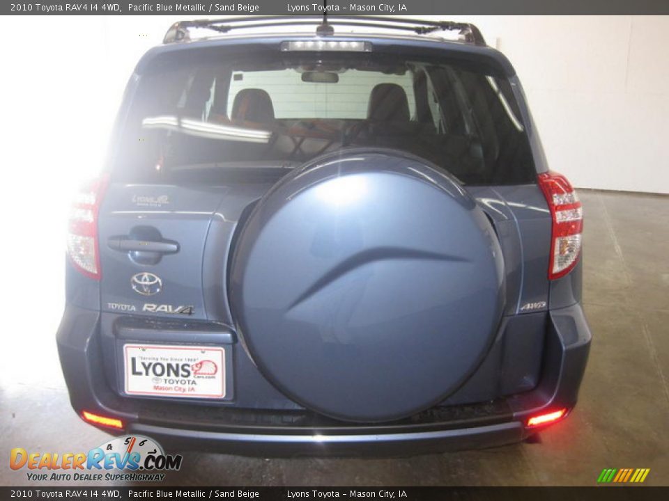2010 Toyota RAV4 I4 4WD Pacific Blue Metallic / Sand Beige Photo #6
