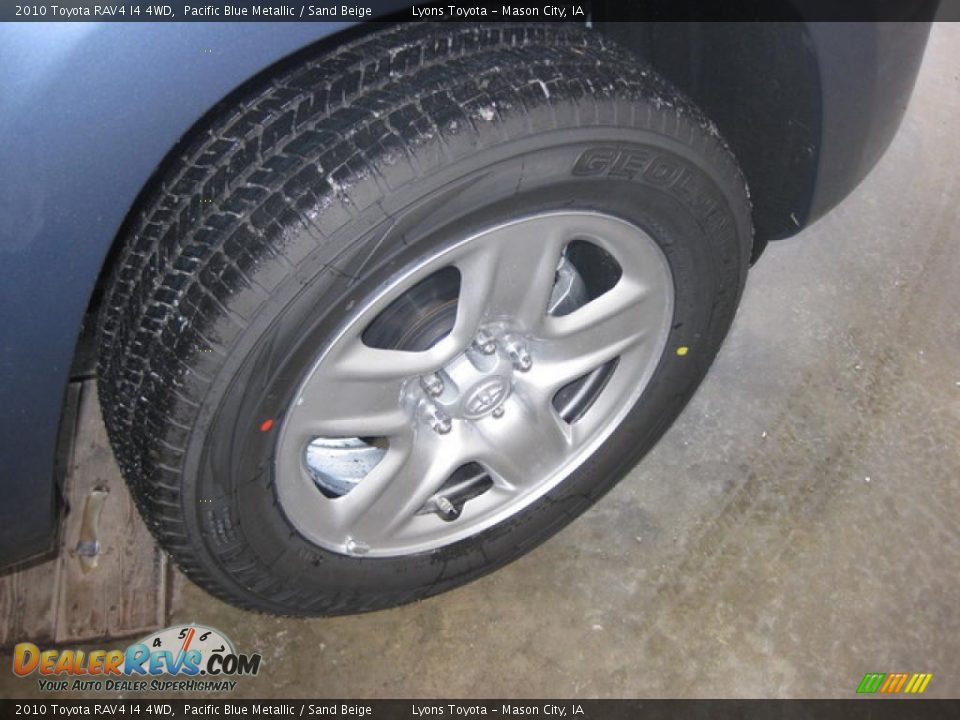2010 Toyota RAV4 I4 4WD Pacific Blue Metallic / Sand Beige Photo #8