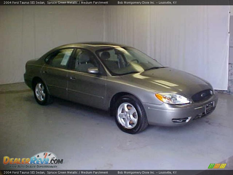 2004 Ford Taurus SES Sedan Spruce Green Metallic / Medium Parchment Photo #1