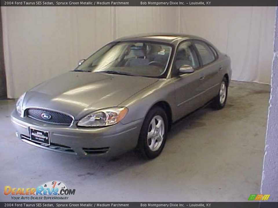 2004 Ford Taurus SES Sedan Spruce Green Metallic / Medium Parchment Photo #3