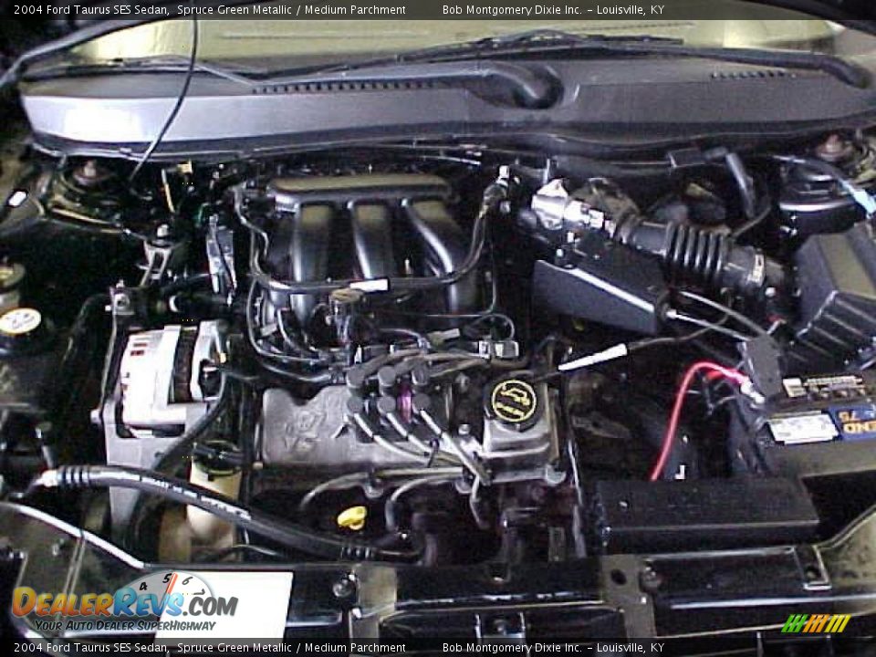 2004 Ford Taurus SES Sedan Spruce Green Metallic / Medium Parchment Photo #5