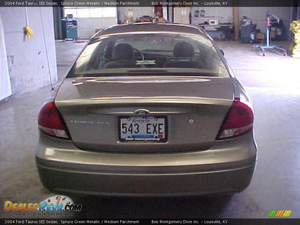 2004 Ford Taurus SES Sedan Spruce Green Metallic / Medium Parchment Photo #14
