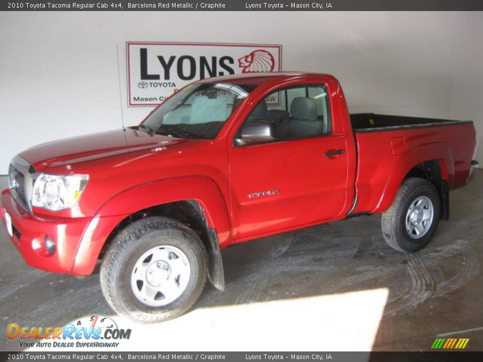 2010 Toyota Tacoma Regular Cab 4x4 Barcelona Red Metallic / Graphite Photo #1