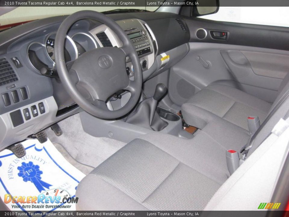2010 Toyota Tacoma Regular Cab 4x4 Barcelona Red Metallic / Graphite Photo #2