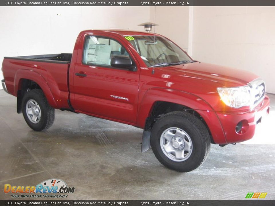2010 Toyota Tacoma Regular Cab 4x4 Barcelona Red Metallic / Graphite Photo #3