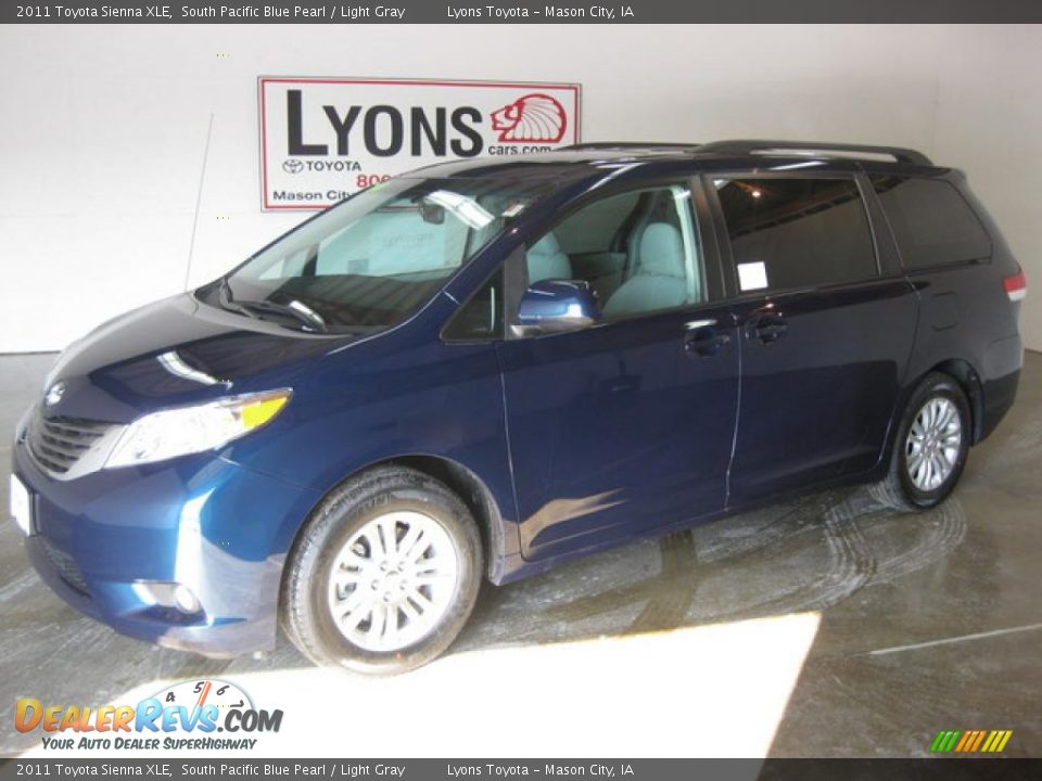 2011 Toyota Sienna XLE South Pacific Blue Pearl / Light Gray Photo #1