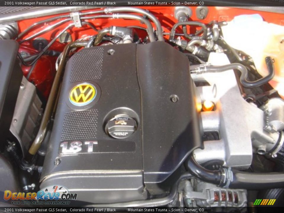 2001 Volkswagen Passat GLS Sedan Colorado Red Pearl / Black Photo #12