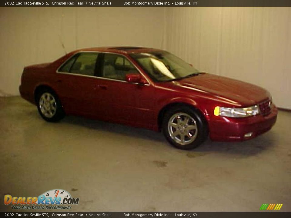 2002 Cadillac Seville STS Crimson Red Pearl / Neutral Shale Photo #3