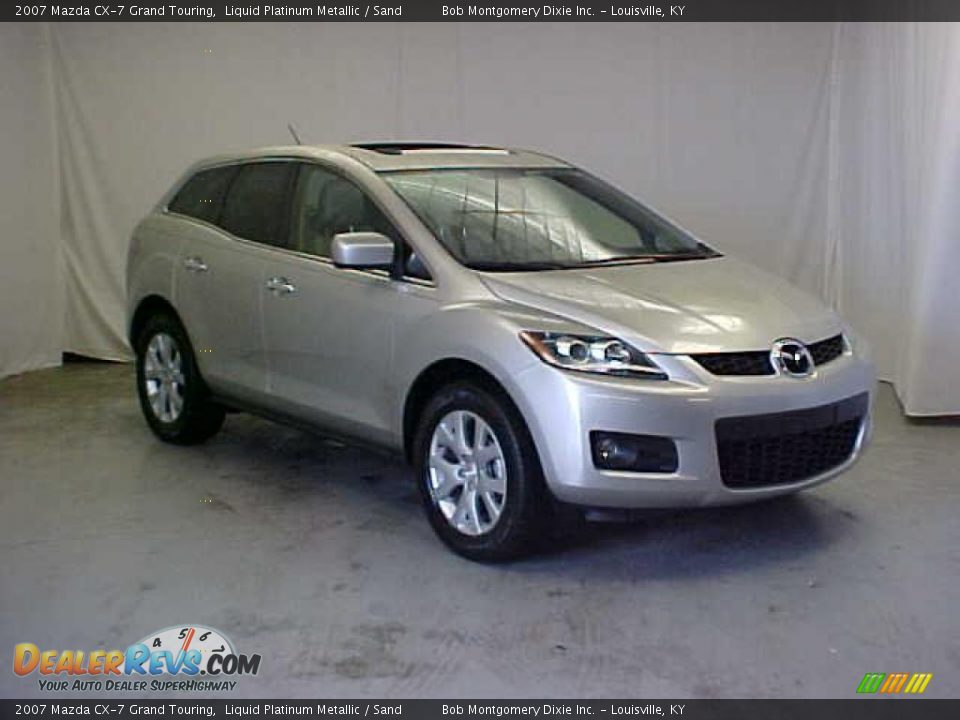 2007 Mazda CX-7 Grand Touring Liquid Platinum Metallic / Sand Photo #1