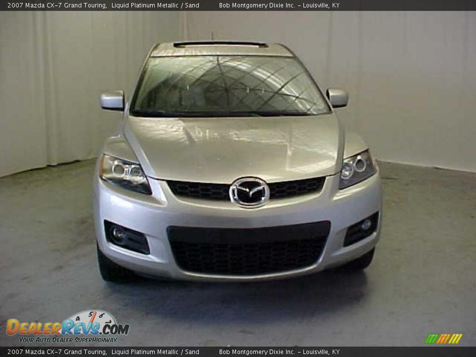 2007 Mazda CX-7 Grand Touring Liquid Platinum Metallic / Sand Photo #2