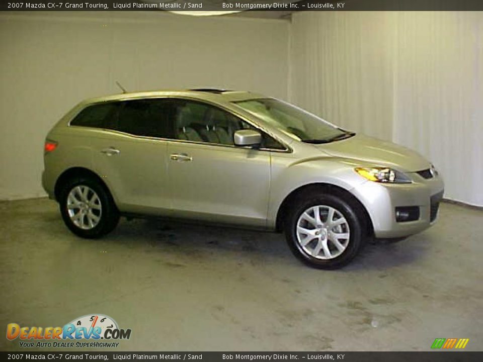 2007 Mazda CX-7 Grand Touring Liquid Platinum Metallic / Sand Photo #3