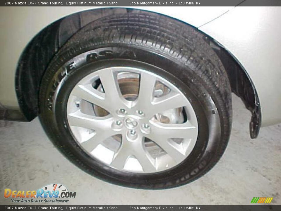 2007 Mazda CX-7 Grand Touring Liquid Platinum Metallic / Sand Photo #4