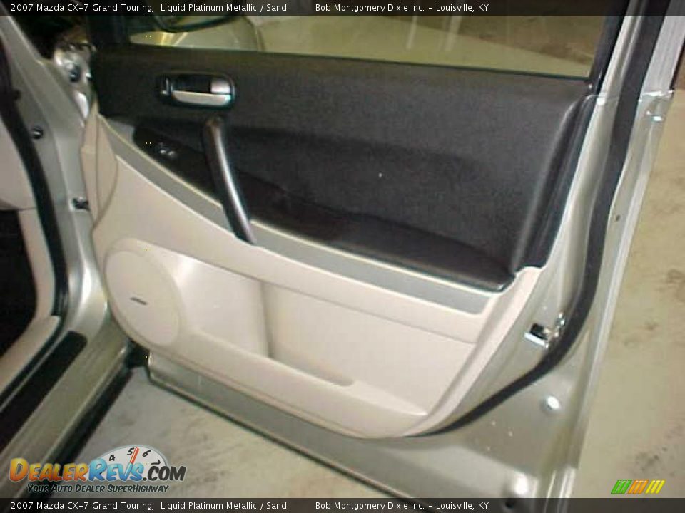 2007 Mazda CX-7 Grand Touring Liquid Platinum Metallic / Sand Photo #6