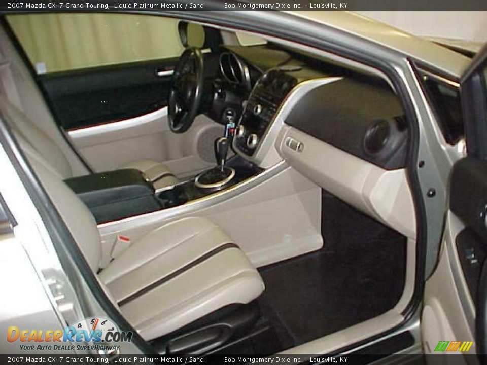 2007 Mazda CX-7 Grand Touring Liquid Platinum Metallic / Sand Photo #7